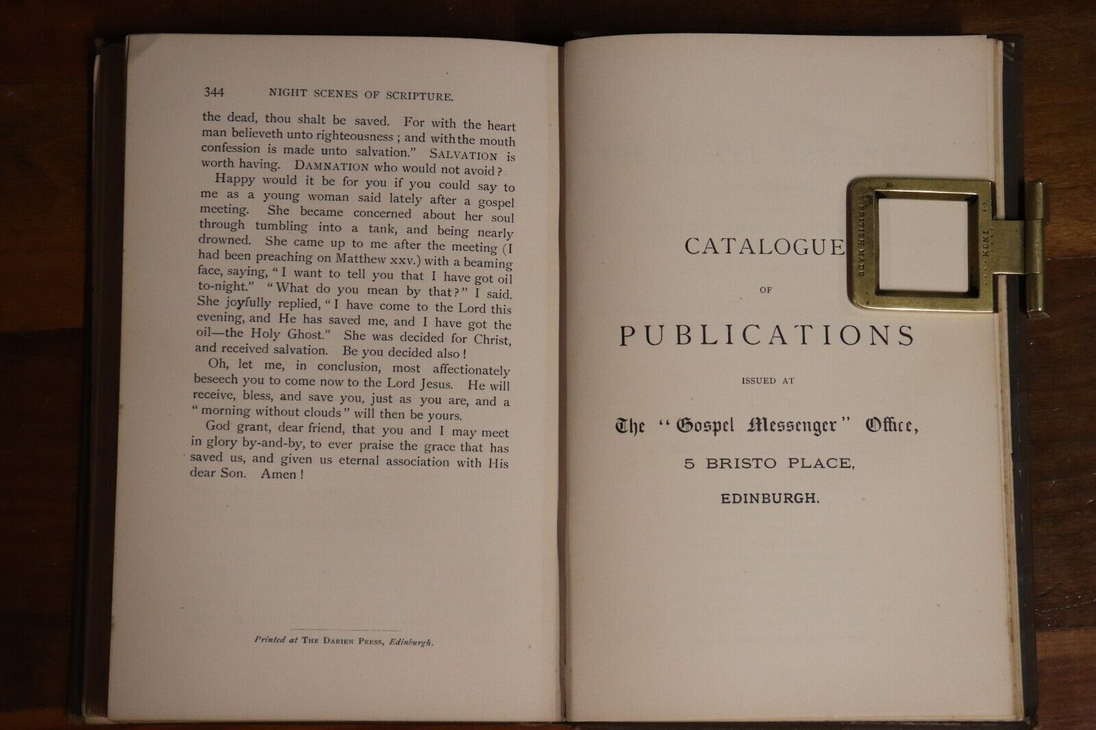 1896 Night Scenes Of Scripture by WTP Wolston Antique British Theology Book