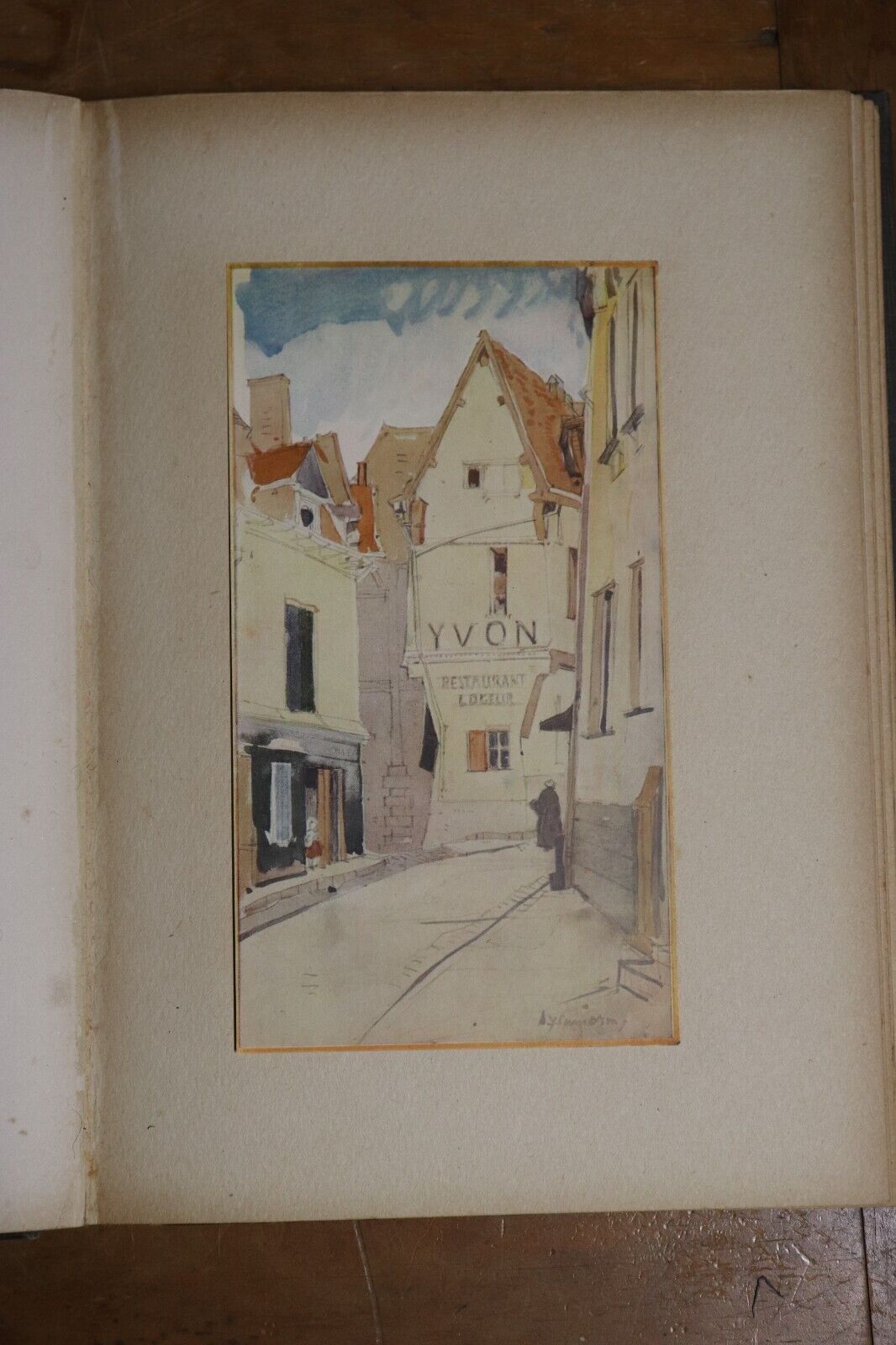 1921 British Water-Colour Painting Of Today G. Holme Antique Art Reference Book