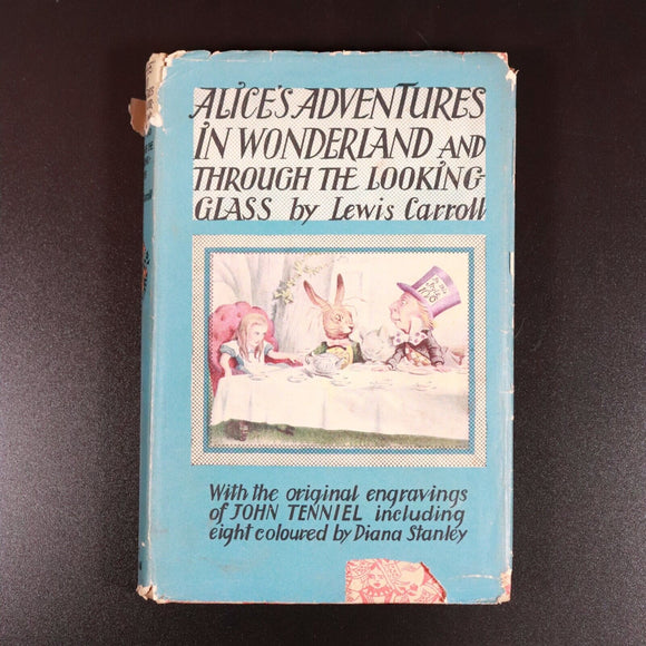 1954 Alice's Adventures In Wonderland L. Carroll Antique Fiction Book J. Tenniel