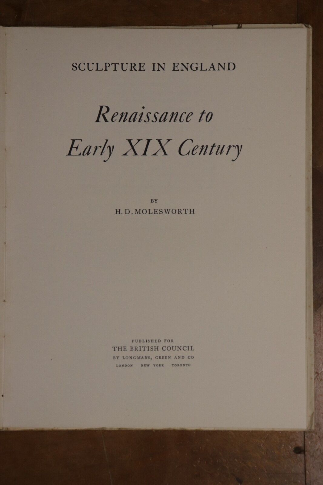 1951 Sculpture In England: Renaissance To Early XIX Century Art History Book - 0