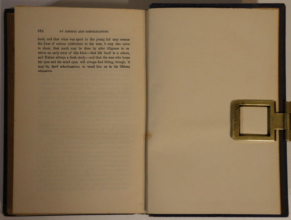 1891 My Schools & Schoolmasters by Hugh Miller Antique Autobiography Book