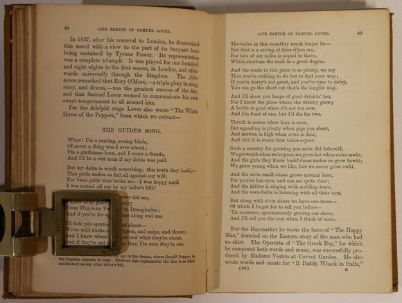 1880 Samuel Lover: A Biographical Sketch Antique British Literature Book