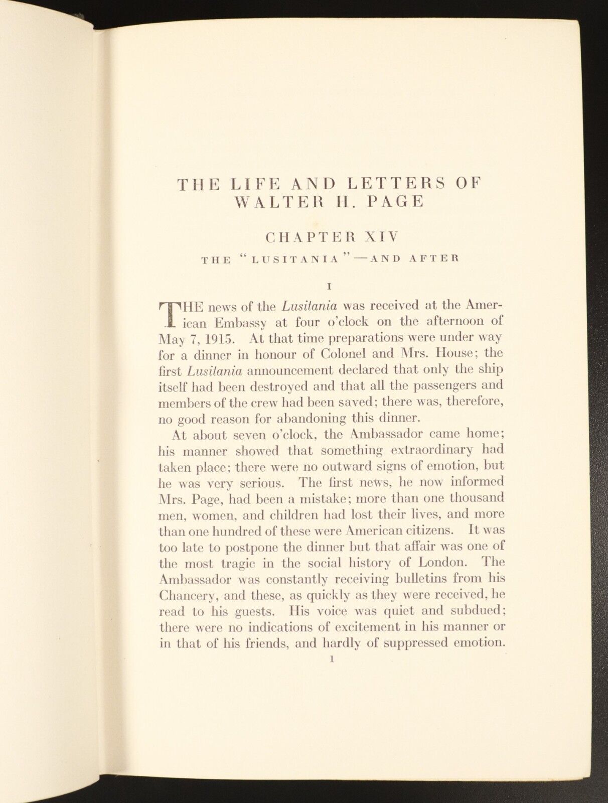 1922 2vol The Life & Letters Of Walter H. Page Antique WW1 History Books 1st Ed