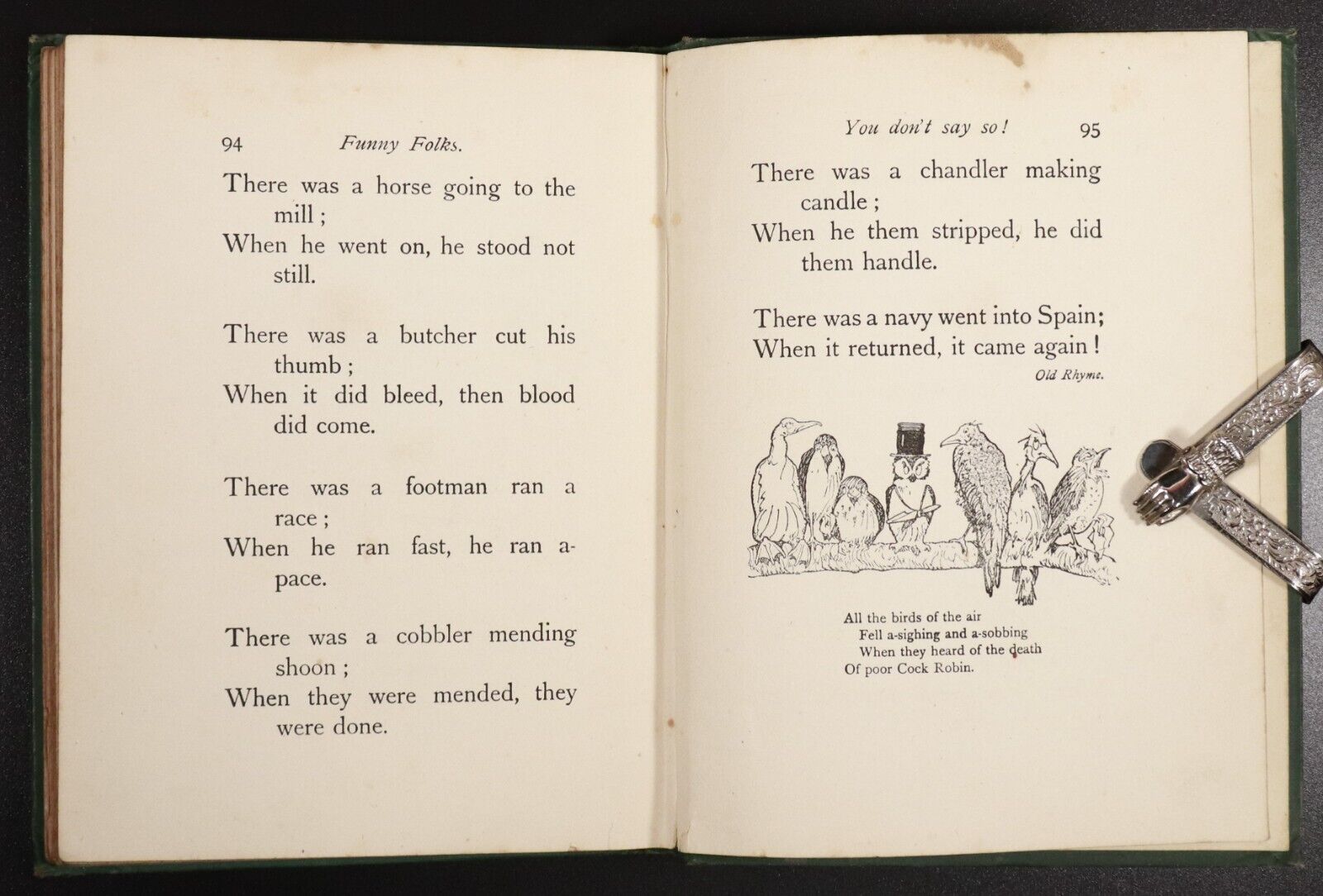 c1910 Funny Folks Antique Children's Book Nelson's Fireside Library Illustrated