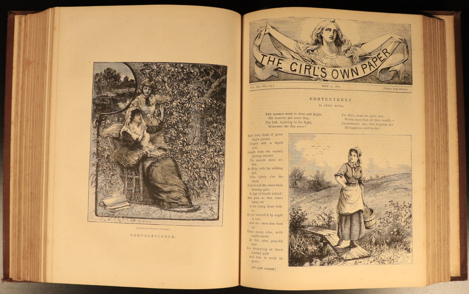 The Girls Own Annual 1882 Antique British Illustrated Girls Book Volume 3