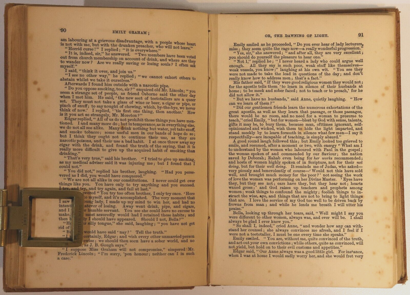 1870 Emily Graham: A Temperance Tale 1st Edition Antique Australian Fiction Book