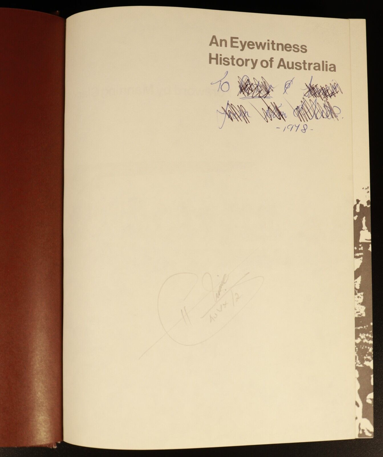 1976 An Eyewitness History Of Australia by Harry Gordon Australian History Book