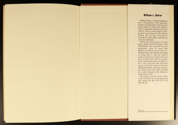 1978 The Rise & Fall Of The Third Reich by W.L. Shirer Military History Book WW2