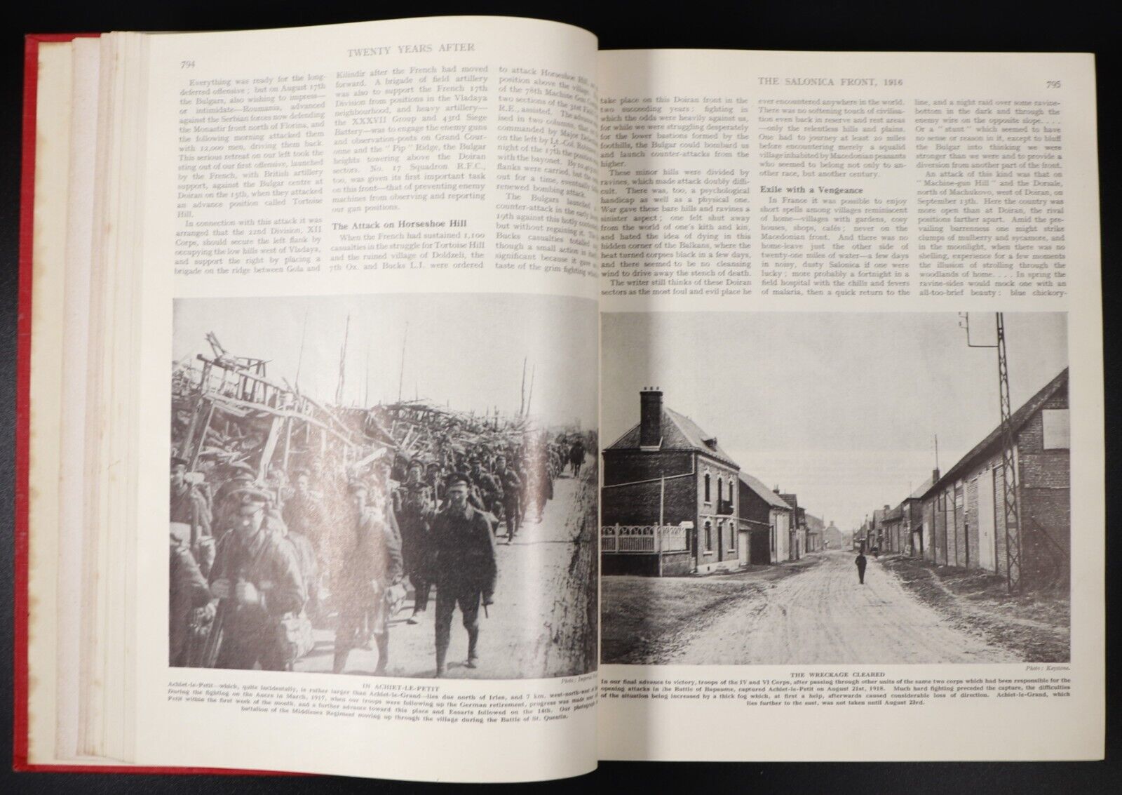 1936 2vol Twenty Years After Battlefields Of WW1 Then & Now Military Books Anzac