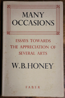 1949 Many Occasions: Art Appreciation by WB Honey Antique British Art Book-1