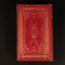 c1850 Poetical Works Of John Milton Paradise Lost Antique Poetry Book Leather-16