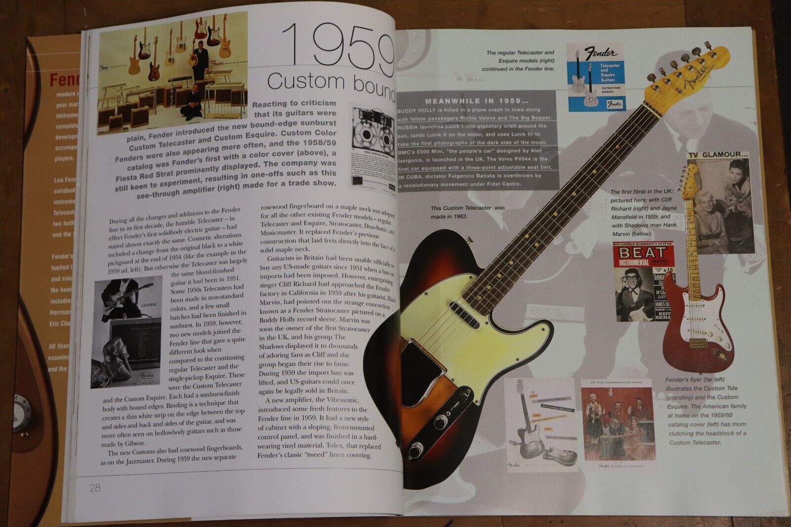 2005 50 Years Of Fender by Tony Bacon Fender Guitar Reference History Book