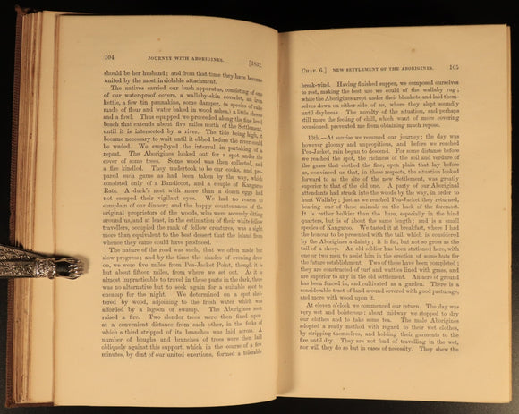 1862 Life Of George W. Walker of Hobart Town Antiquarian Australian History Book