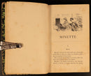 1886 Minette by Julie Gouraud Antiquarian Illustrated French Fiction Book-6