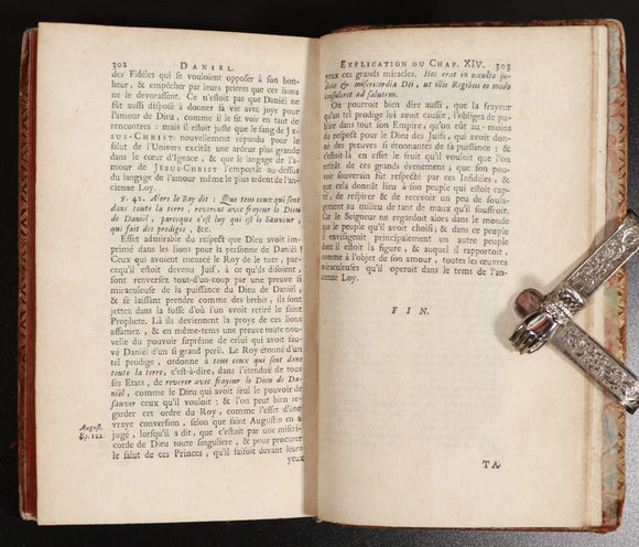 1719 Daniel Traduit En Francois Antiquarian French Theology Book Maistre De Sacy