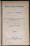 1884 2vol Twenty Years Of Congress by J.G. Blaine Antique American History Books-4