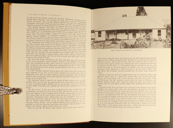 1975 History Of Doncaster & Templestowe Australian History Book Graham Keogh