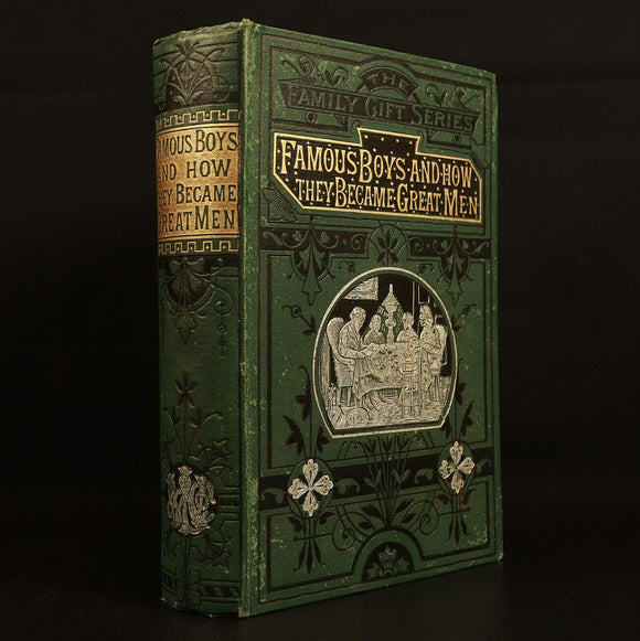 c1880 Famous Boys & How They Became Great Men Antiquarian British History Book