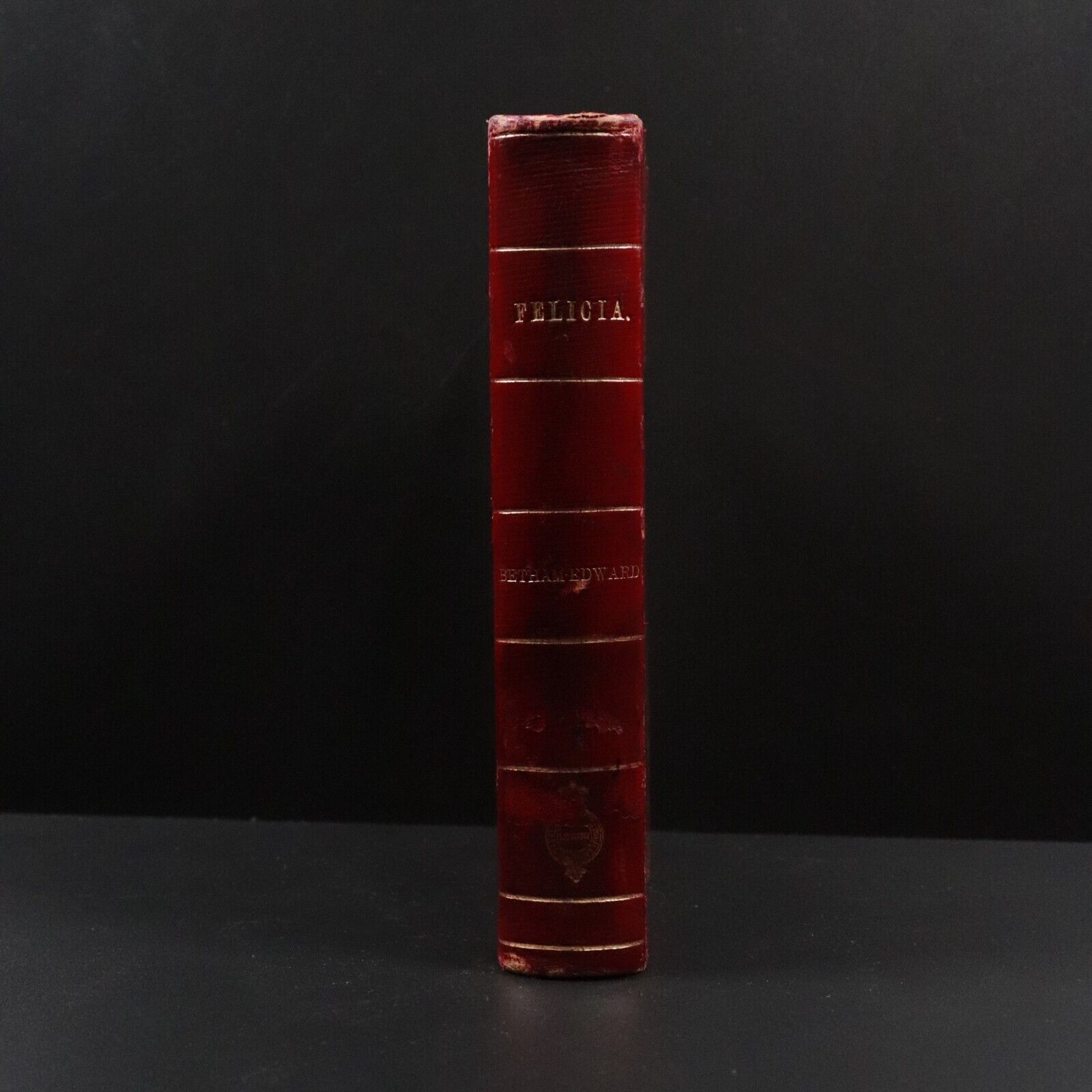 c1895 Felicia by M. Betham-Edwards Antique Fiction Book Novel Ex Parliament VIC