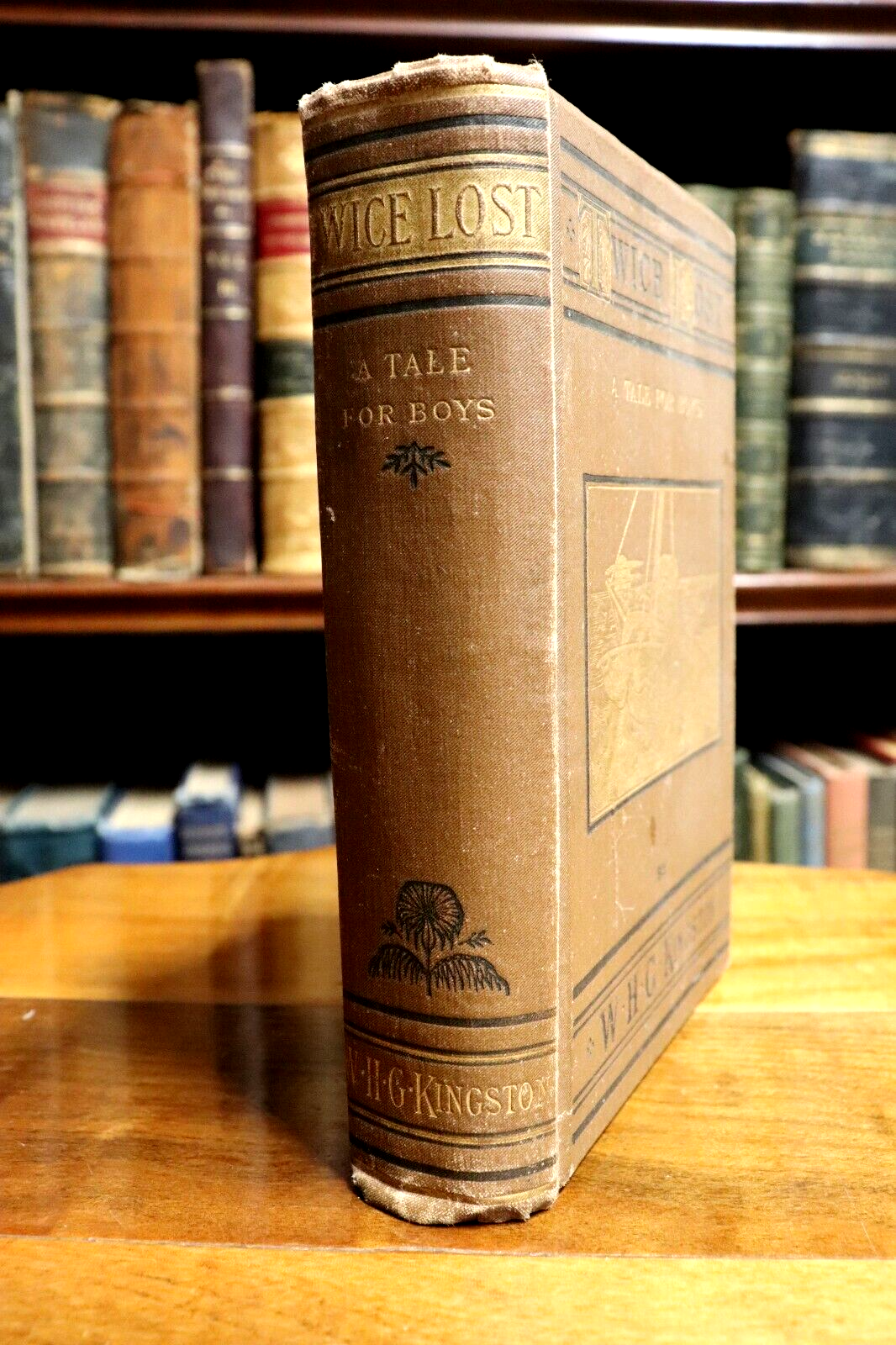 1883 Twice Lost by W.H.G. Kingston Antiquarian Australian History Fiction Book