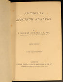 1894 Studies In Spectrum Analysis by JN Lockyer Antique Science Reference Book-8