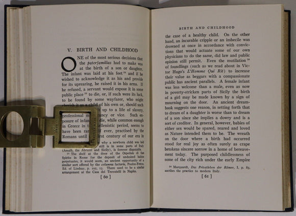 1927 Roman Private Life And Its Survivals by W McDaniel Antique History Book