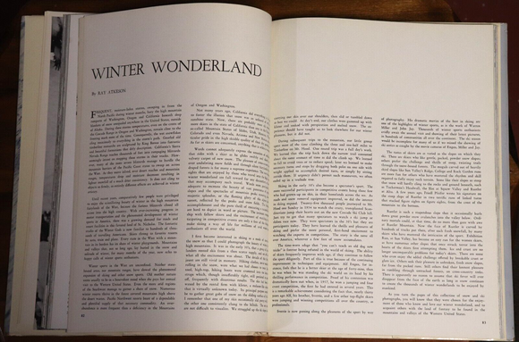 1960 Ski & And Snow by Ray Atkeson Vintage Alpine Photographic Book