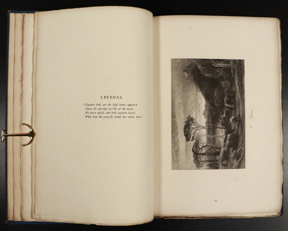 1889 The Shorter Poems Of John Milton With Samuel Palmer Antique Poetry Book 1st