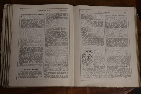 1909 Chatterbox Antique British Childrens History & Fiction Book Illustrated
