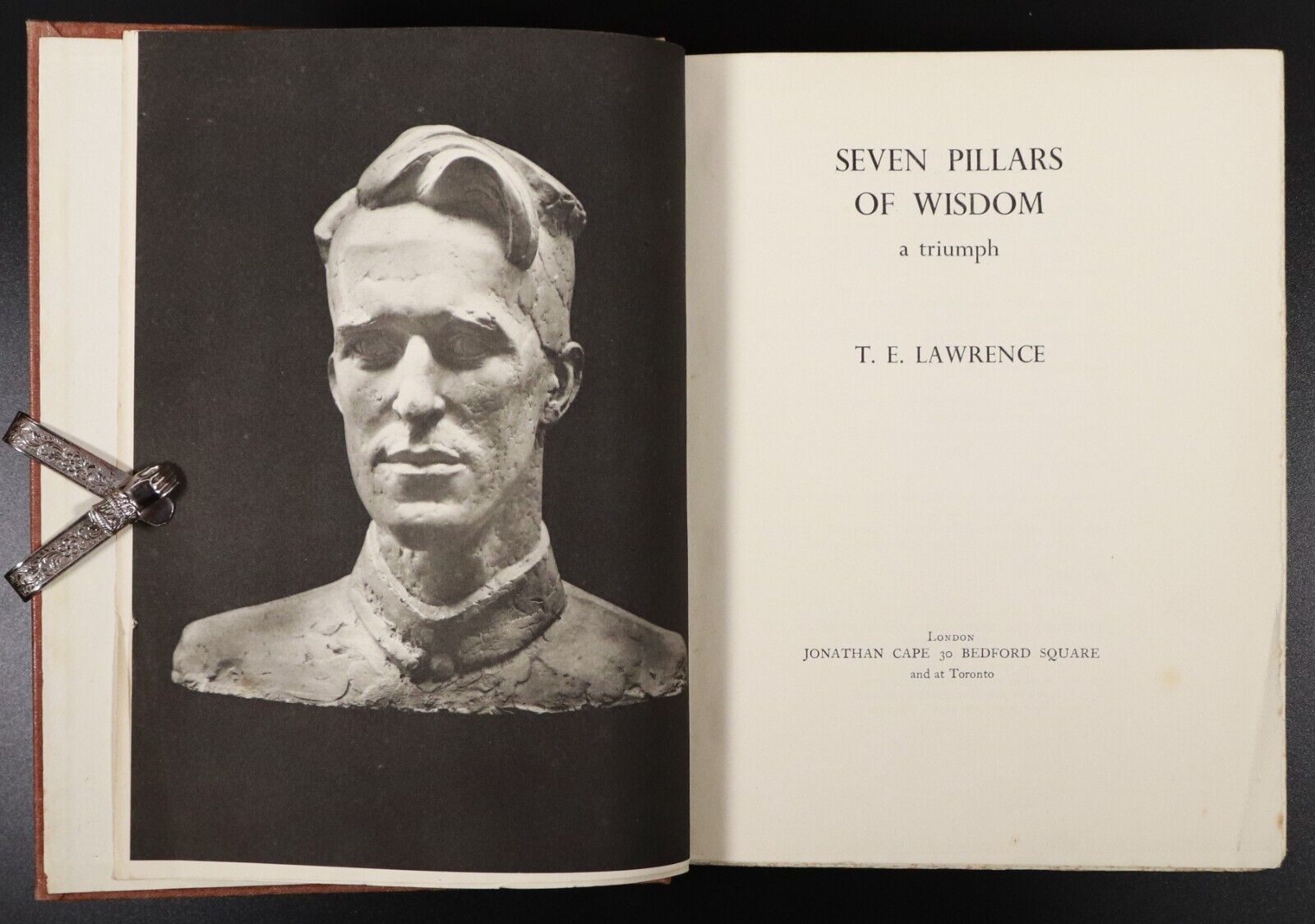 1935 Seven Pillars Of Wisdom by T.E Lawrence Antique Arabian History Book 1st Ed - 0