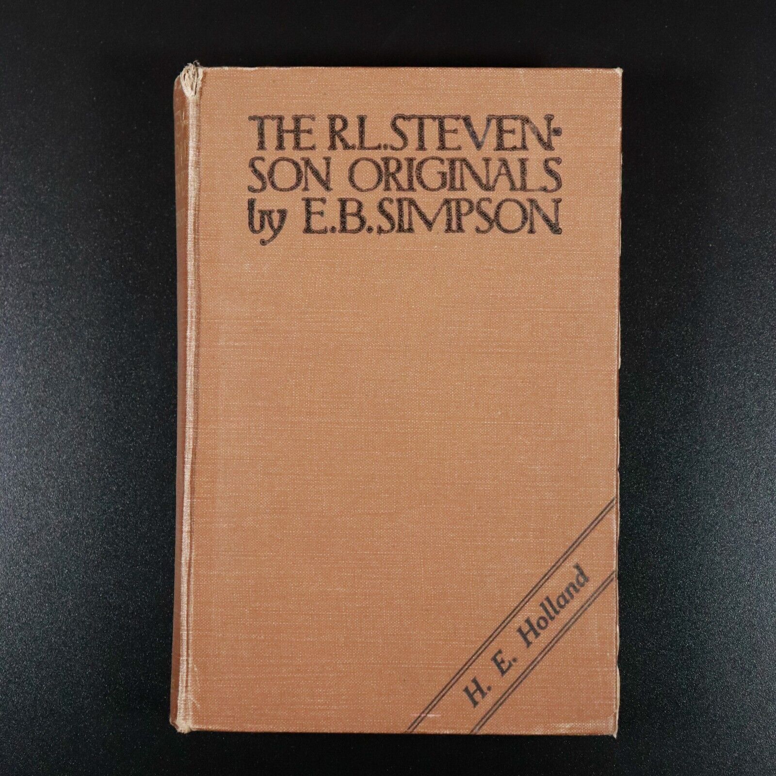 1912 The Robert Louis Stevenson Originals by B. Blantyre Simpson History Book