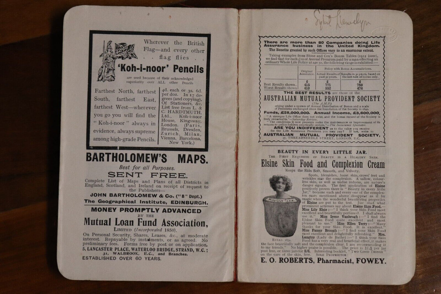 c1920 Guide To Chichester: Ward Lock & Co Antique Travel Guide Book w/Maps