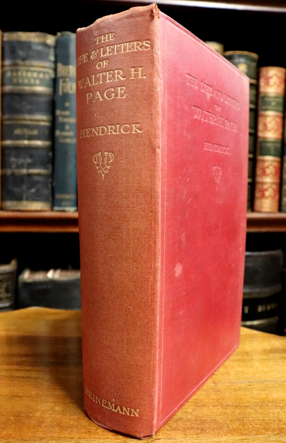 1924 The Life & Letters Of Walter H. Page Antique WW1 History Book