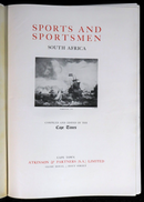 c1929 Sports & Sportsmen South Africa Limited 1st Edition Antique Leather Book-4