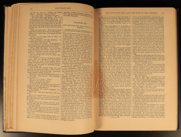1890 Charles Kingsley Westward Ho! Hypatia Yeast etc Antique Fiction Books