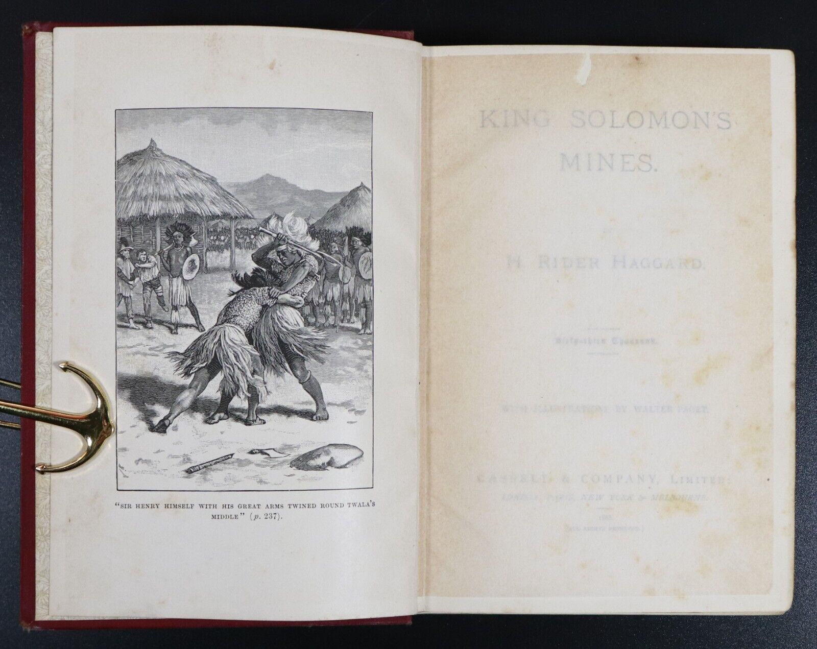 1888 King Solomon's Mines by H. Rider Haggard Antique Book Early Reprint - 0