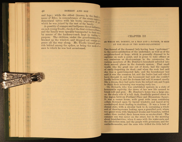 c1930 Dombey & Son by Charles Dickens Antique British Fiction Book Fireside