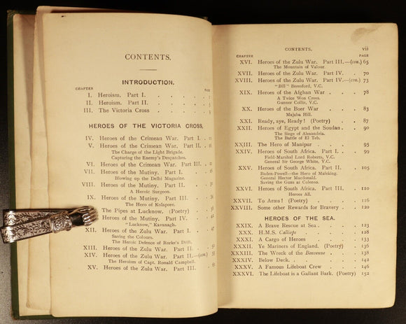 1905 The Victoria Cross Reader by E. Protheroe Antique Military History  Book