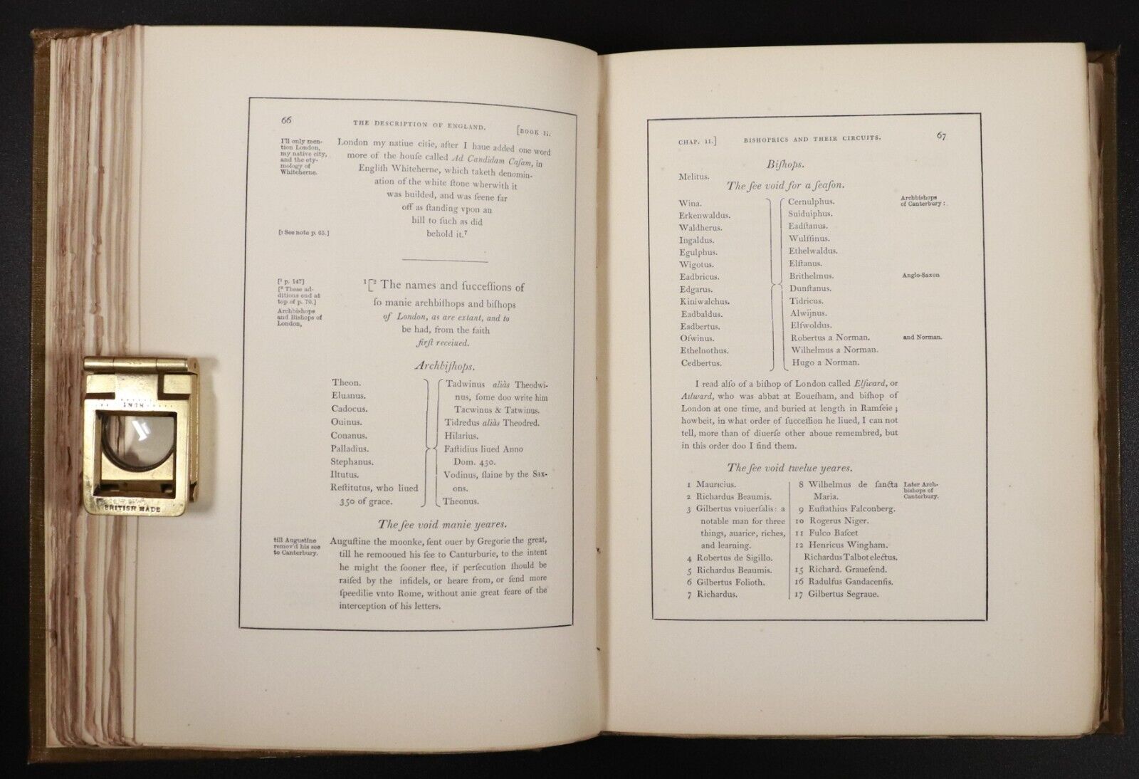 1877 2vol Harrison's Description Of England Antique British History Book Set