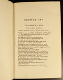 1903 Favourite Recitations Of Favourite Actors Antique Poetry & Literature Book-7