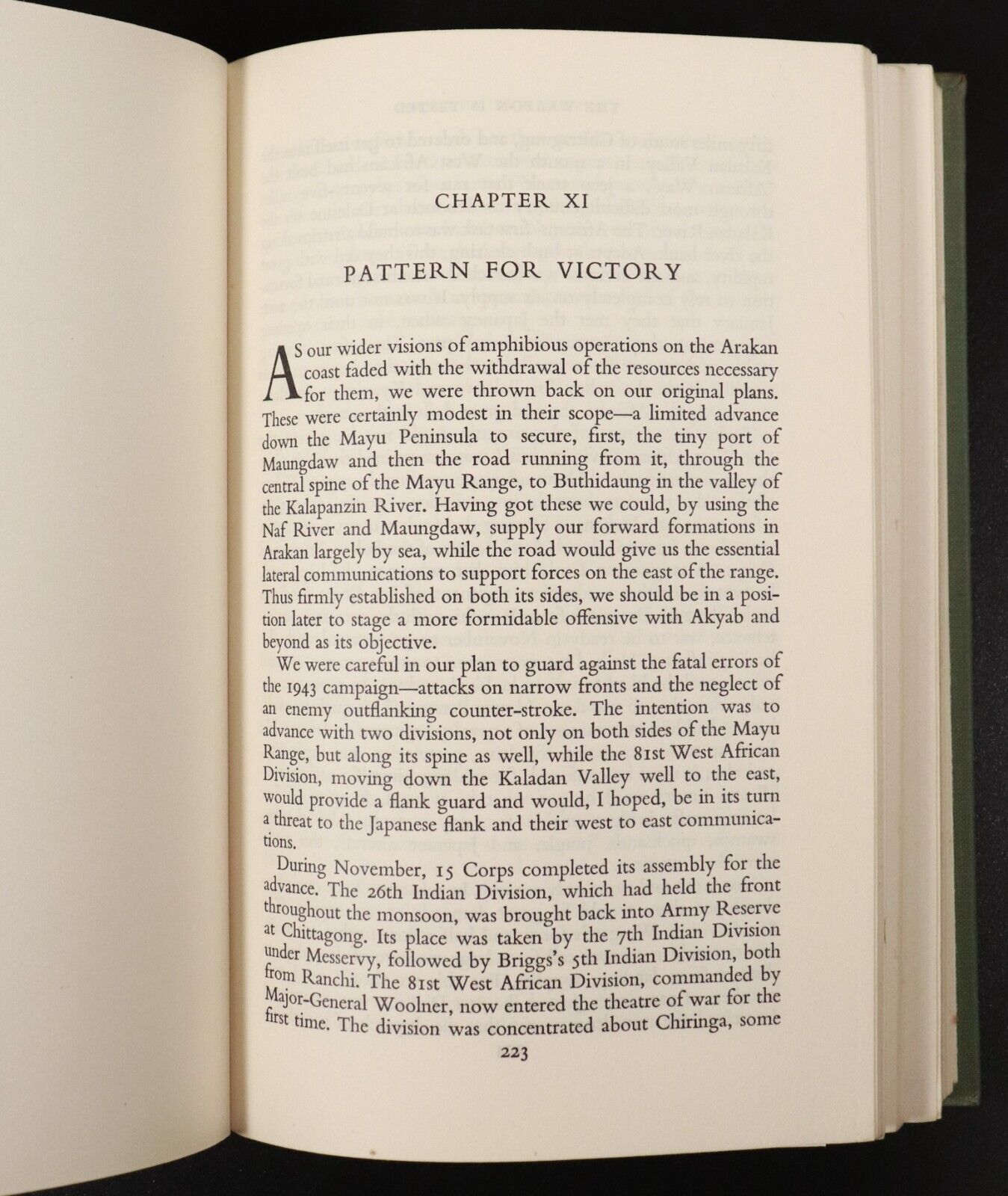 1956 Defeat Into Victory by Sir William Slim Vintage WW2 Burma Military Book