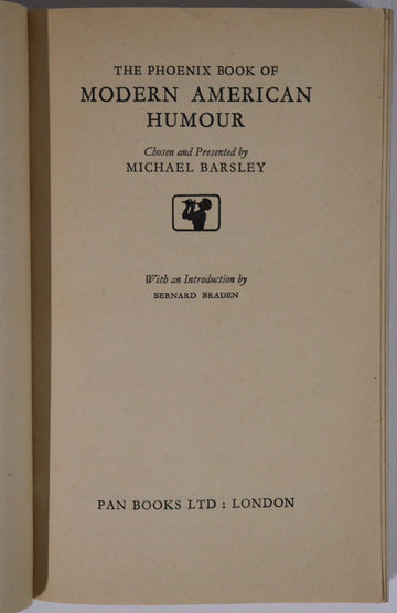 1959 Modern American Humour by Michael Barsley Vintage Comedy Book - 0
