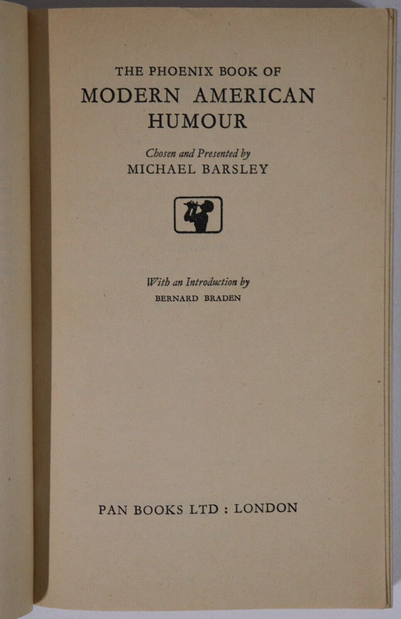 1959 Modern American Humour by Michael Barsley Vintage Comedy Book