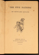c1909 8vol Rudyard Kipling Library Antique Fiction Book Collection Bulk Lot-4