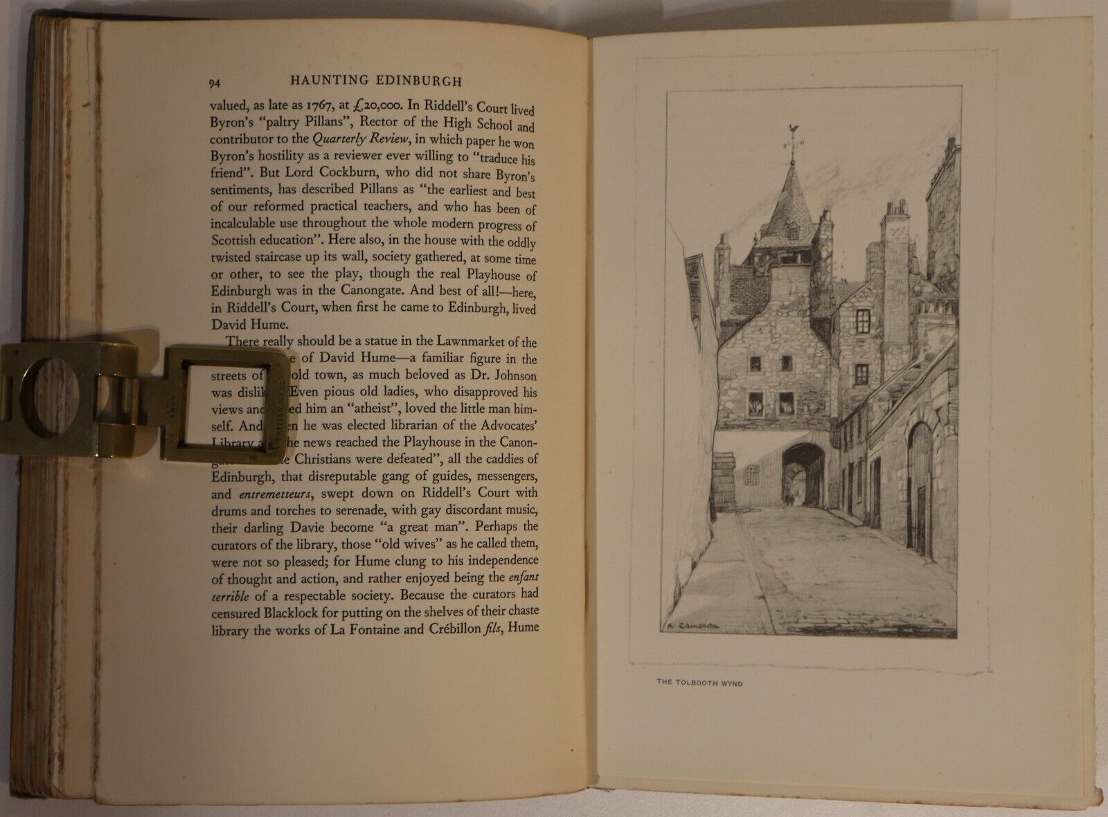 1929 Haunting Edinburgh by Flora Grierson Antique Scottish History Book