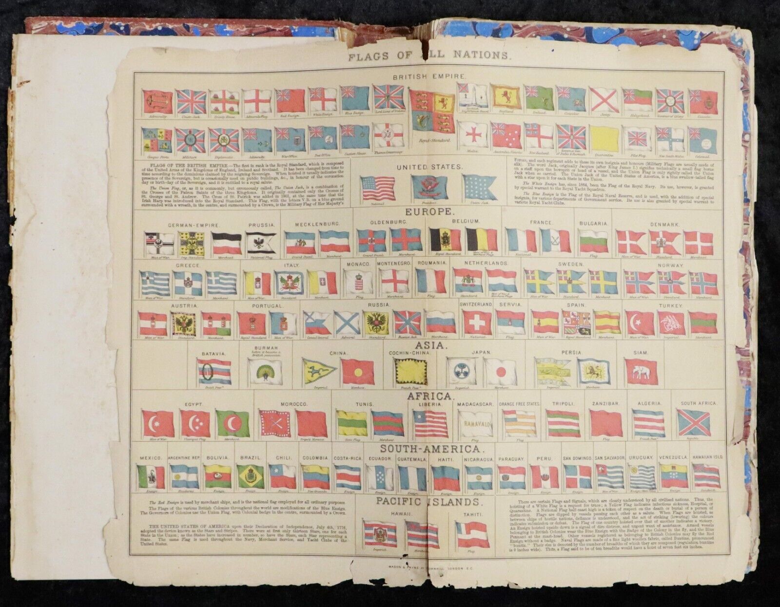 1889 Lett's Popular Atlas 2nd Edition 128 Folding Maps Antique Atlas Book