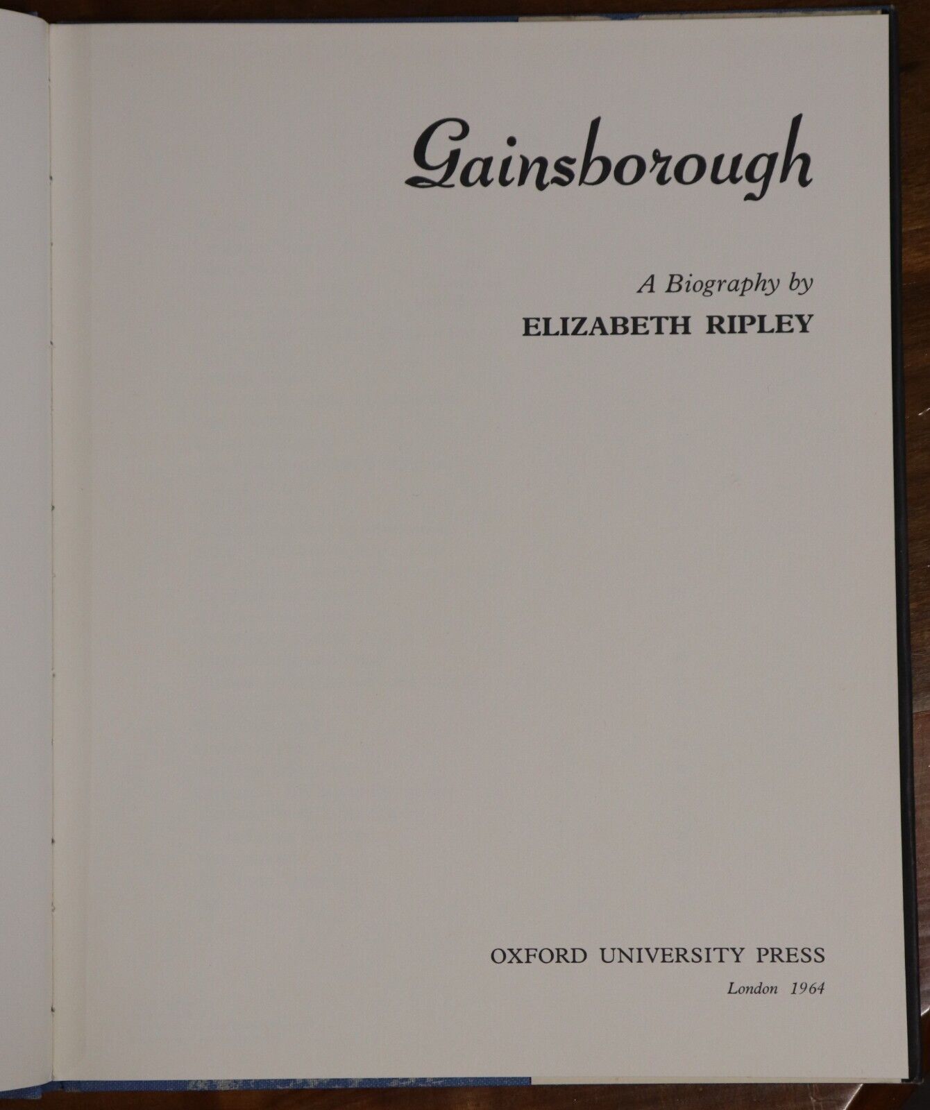 1964 Gainsborough: A Biography by E Ripley 1st Edition British Artist Book - 0