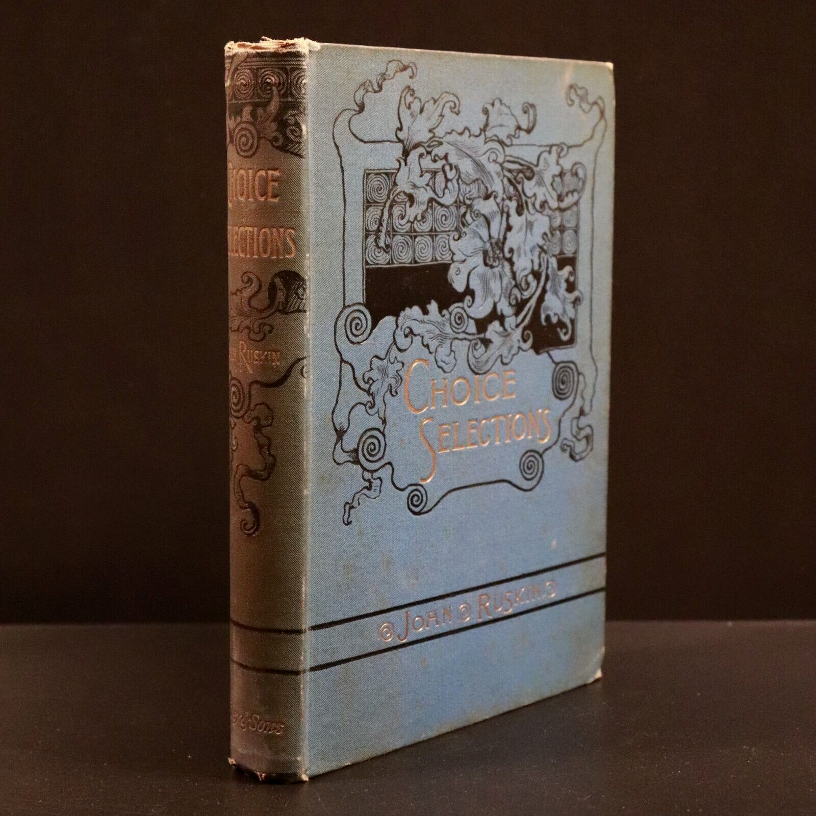 1886 Choice Selections From The Writings Of John Ruskin Antique History Book