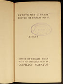 1928 Essayes Civill & Morall Of Francis Bacon Antique British Philosophy Book-5