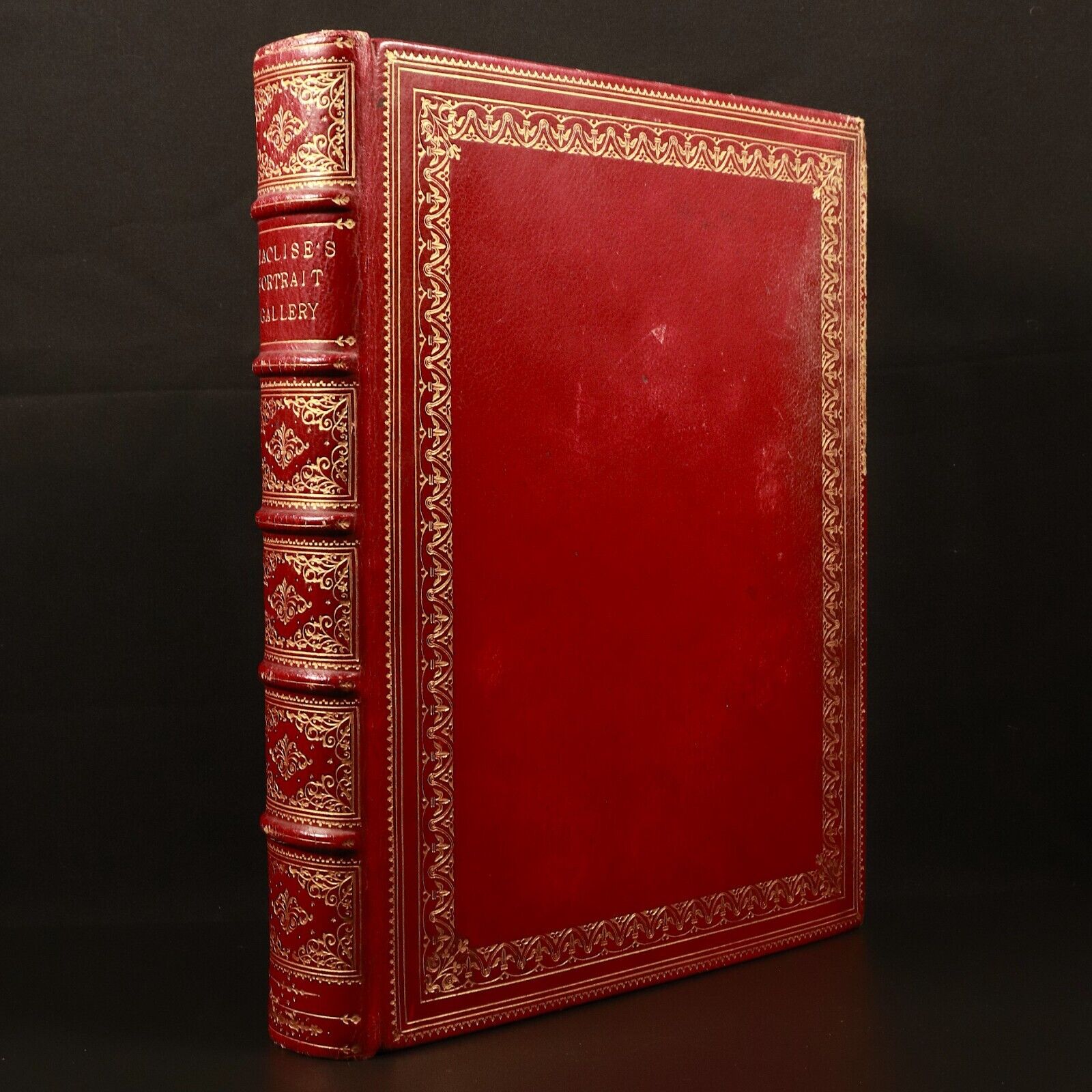 c1874 Maclise's Portrait Gallery Literary Characters Antique Literary Art Book